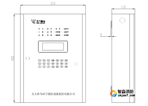 JBF-TD803用戶信息傳輸裝置外形尺寸