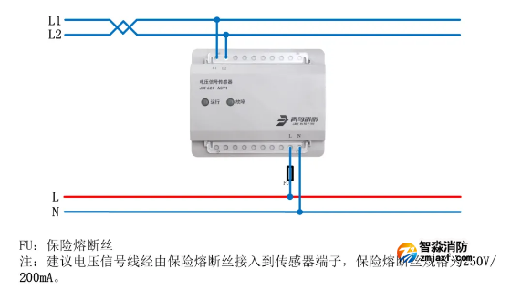 JBF62P-ASV1電壓信號傳感器接線圖