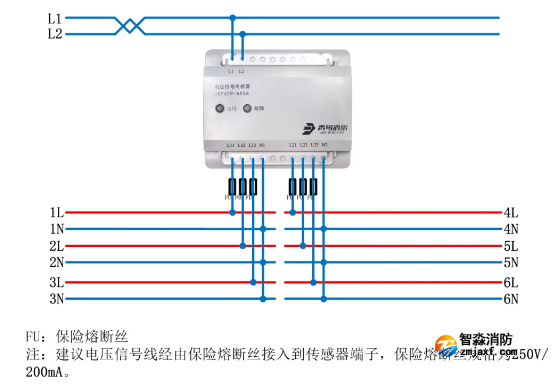 JBF62P-ASV6電壓信號傳感器接線圖