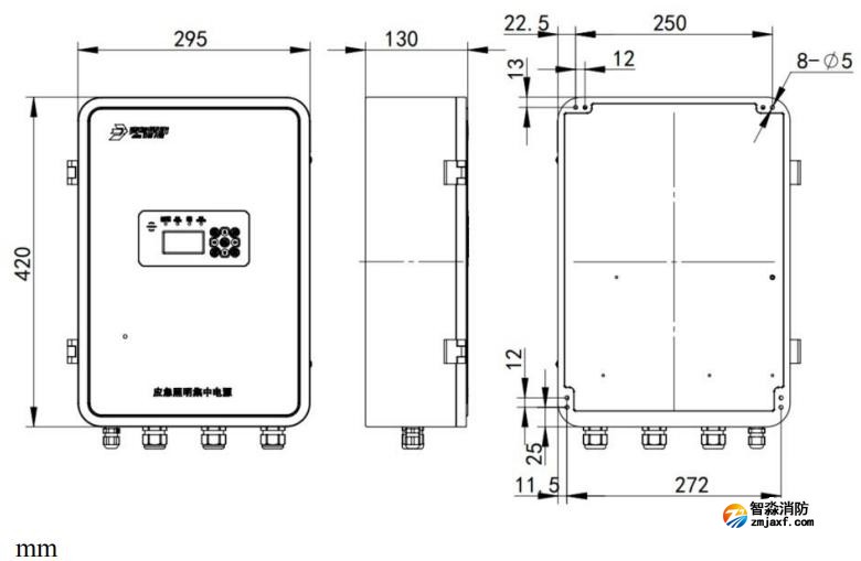 J-D-0.5KVA-02應急照明集中電源安裝尺寸