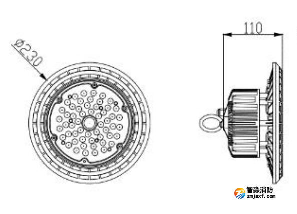 J-ZFJC-E50W-18Z7A集中電源集中控制型消防應(yīng)急照明燈具