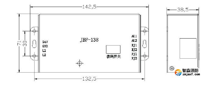 JBF-138中繼模塊結(jié)構(gòu)特征