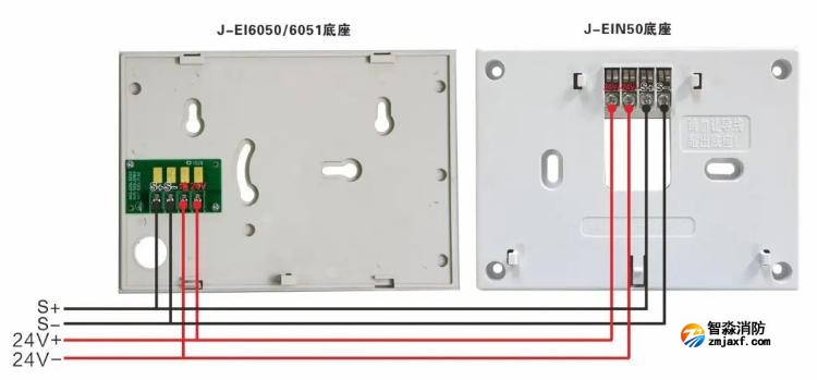 J-EIN50火災(zāi)顯示盤接線圖