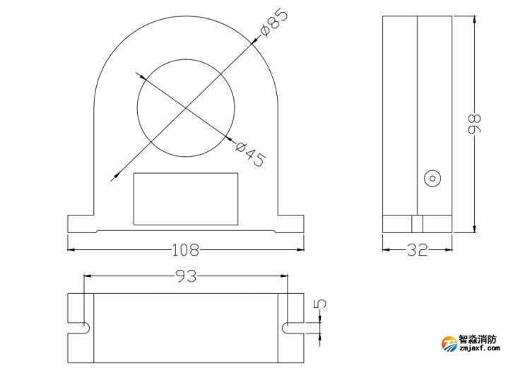 DH-9706/100型剩余電流式電氣火災(zāi)監(jiān)控探測(cè)器