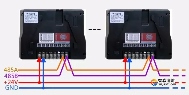 JB-FSD-982火災(zāi)顯示盤(pán)安裝接線(xiàn)圖