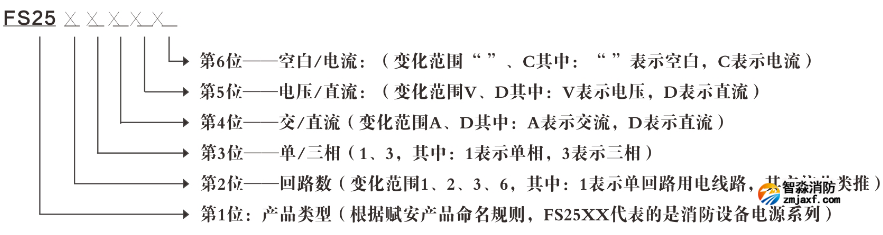 FS25XX系列電壓/電流信號傳感器型號含義
