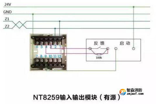 NT8259輸入輸出模塊接線圖