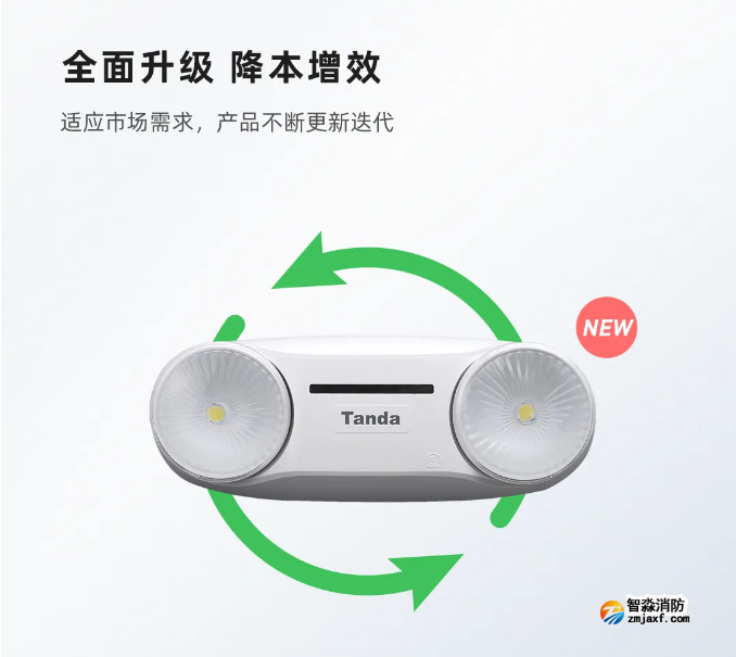 泰和安新款“仿車燈式”消防應(yīng)急照明燈具優(yōu)勢