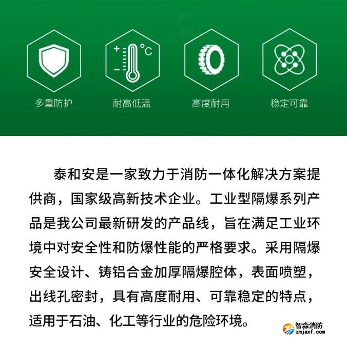 泰和安工業(yè)型隔爆系列產(chǎn)品上市