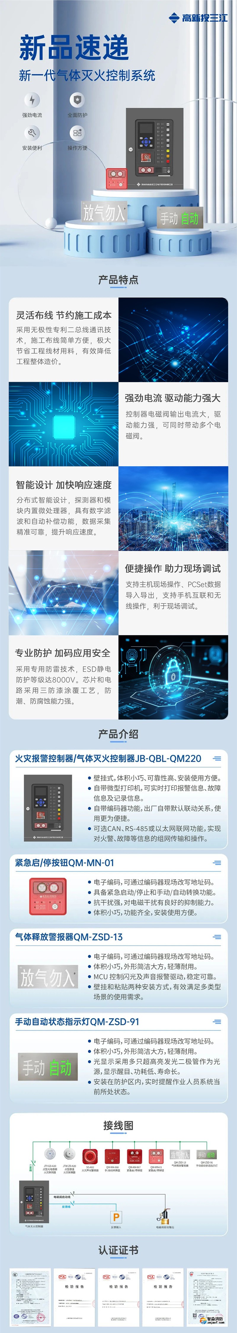 電流更強(qiáng)勁 防護(hù)更全面！高新投三江新一代氣體滅火控制系統(tǒng)隆重推出