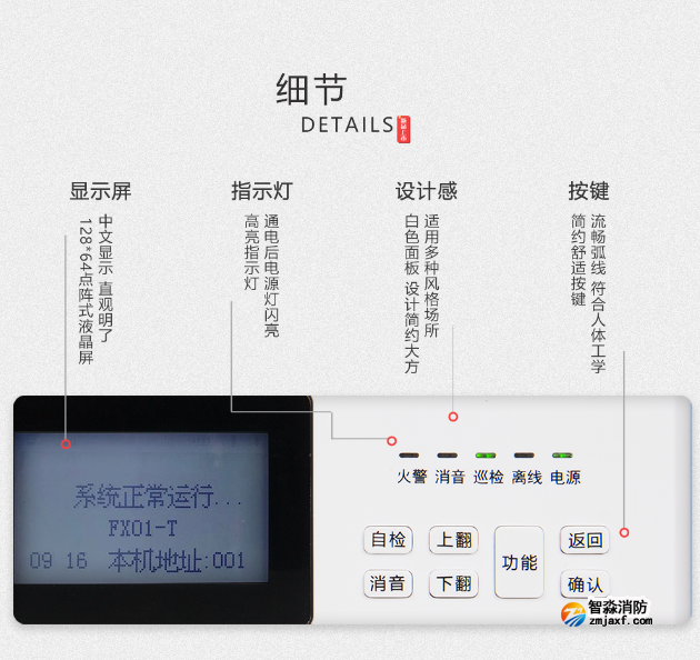 新品| 賦安全新二線制火災(zāi)顯示盤(pán)JB-SXB-FX01