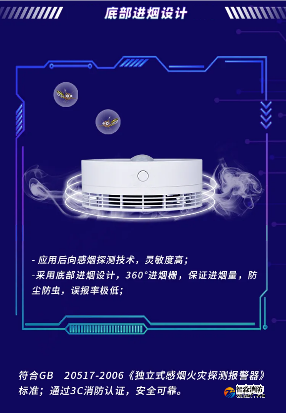 賦安智能煙感 帶人體紅外監(jiān)測(cè)FS3036產(chǎn)品設(shè)計(jì)