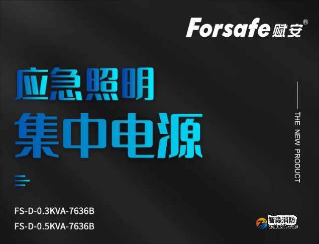 賦安消防FS-D-0.3KVA-7636B、FS-D-0.5KVA-7636B應(yīng)急照明集中電源新品