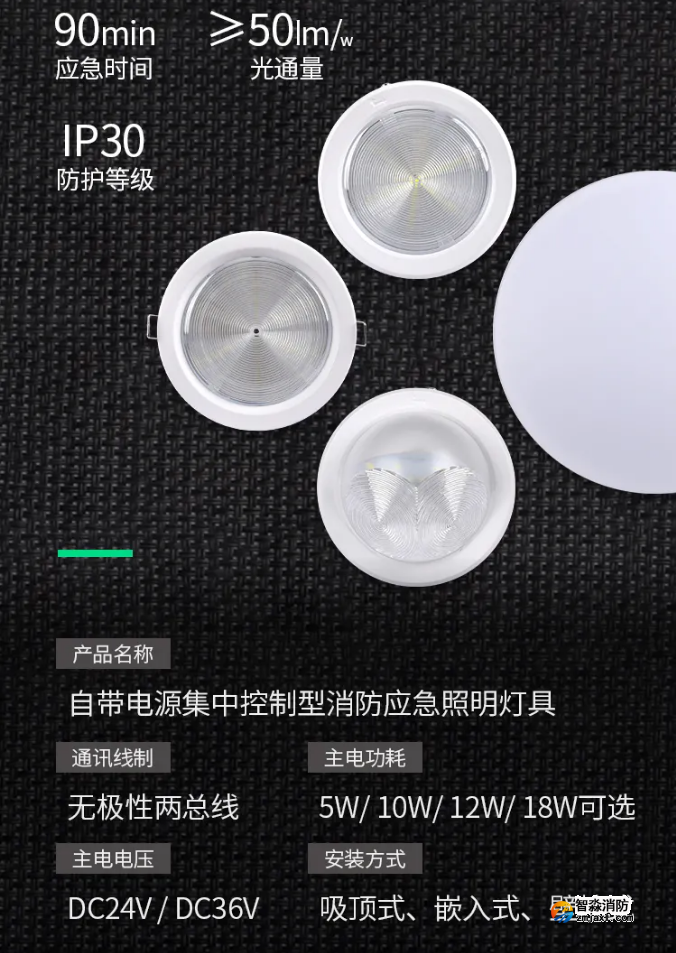 賦安自帶電源集中控制型應(yīng)急照明和疏散指示系統(tǒng)應(yīng)急燈具