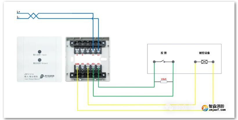 JBF5141A、JBF5141C輸入/輸出模塊接線圖