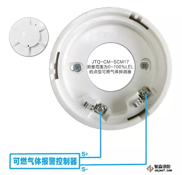 JTQ-CM-SCM17點型可燃氣體探測器接線圖