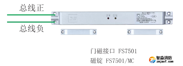 FS7501門(mén)磁接口接線圖